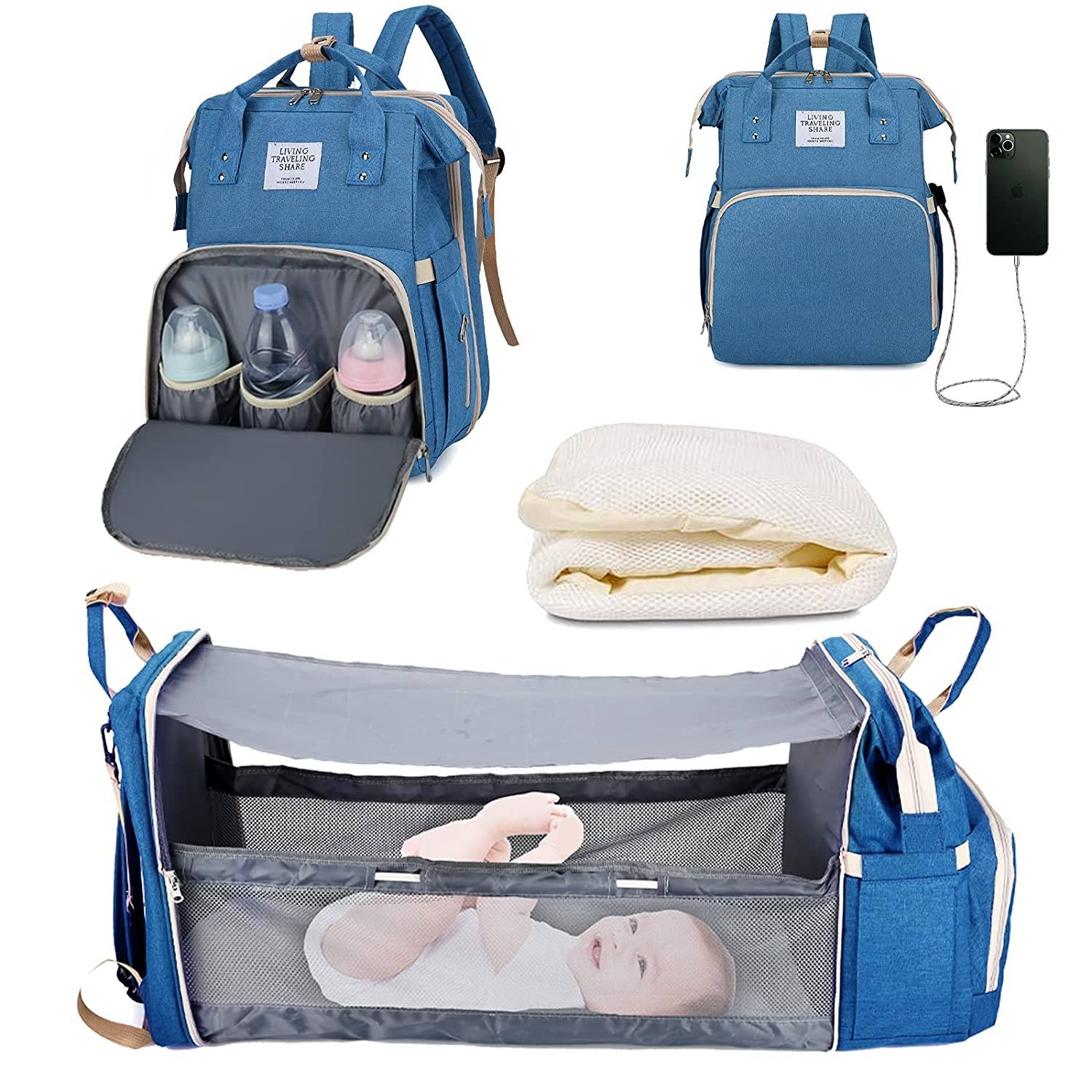 Sac à langer portatif | Berceau de voyage BabyNappy™ - SensibleMamanBébé