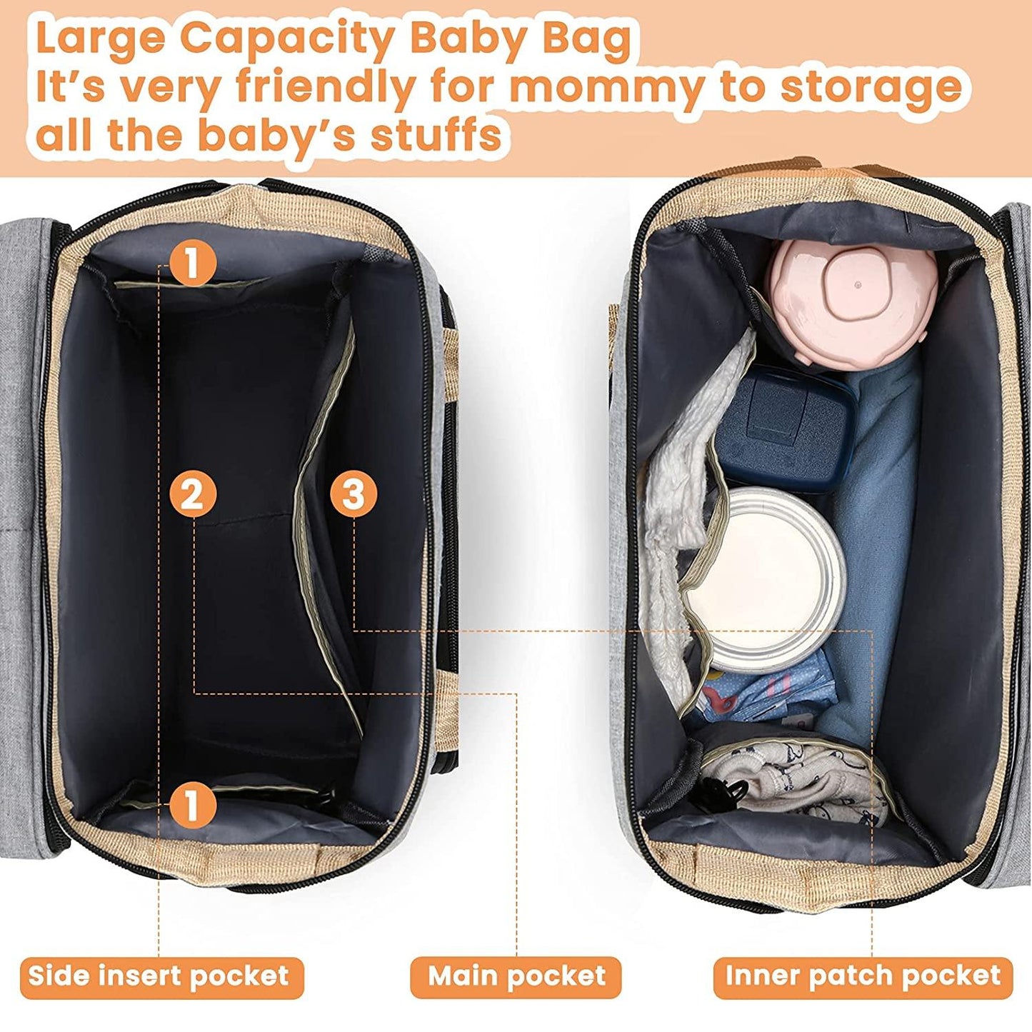 Sac à langer portatif | Berceau de voyage BabyNappy™ - SensibleMamanBébé