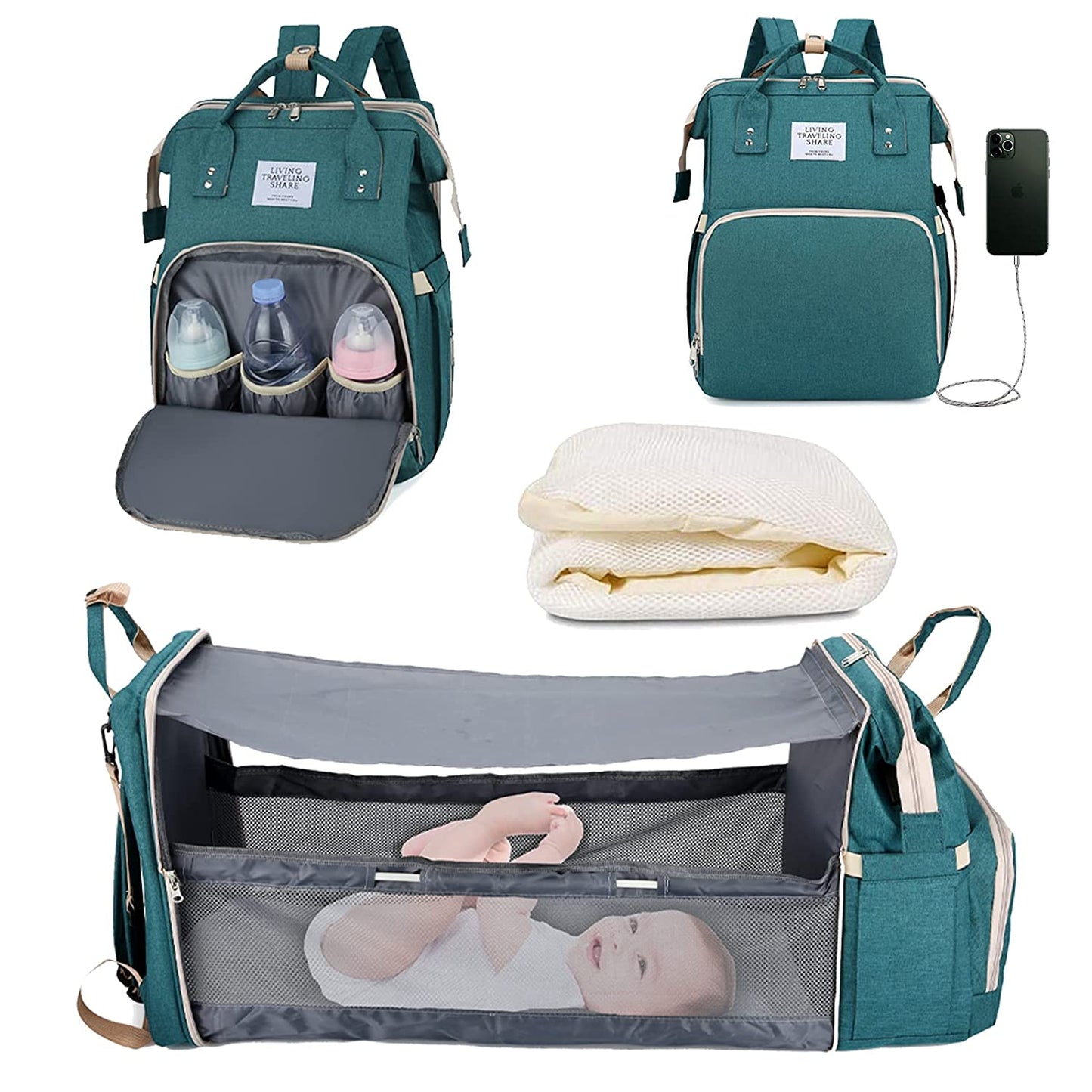 Sac à langer portatif | Berceau de voyage BabyNappy™ - SensibleMamanBébé