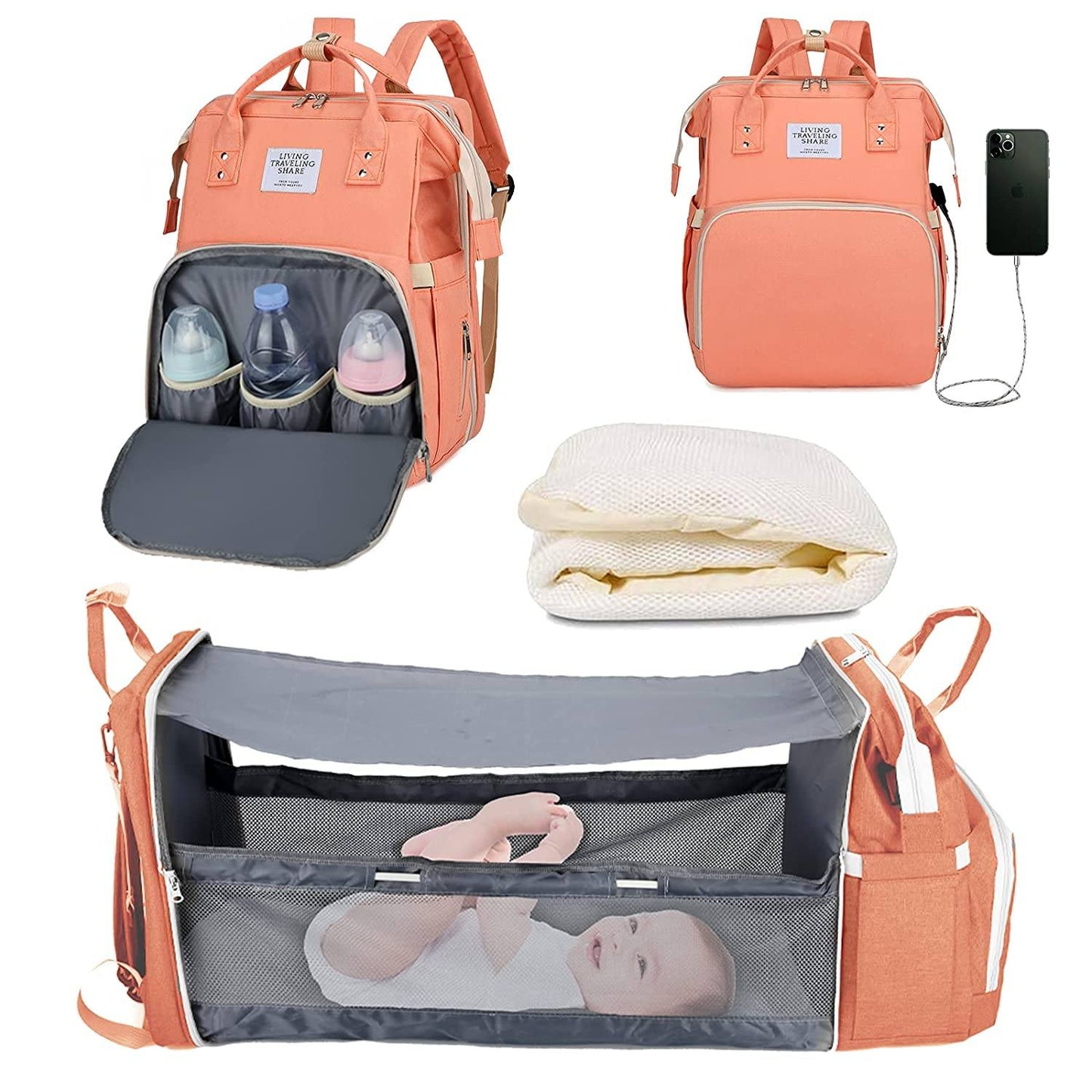 Sac à langer portatif | Berceau de voyage BabyNappy™ - SensibleMamanBébé